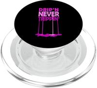 Pink Drip'n Never Slippin' Pink Graphic PopSockets PopGrip for MagSafe