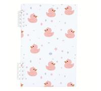 Pink Duck Notebook A5, Girly Duck Notebooks A5, Lined Paper Lined Notebook 120Pages/60Sheets, Jotters for School, School Books for Journaling Writing, Study Essentials Women Man
