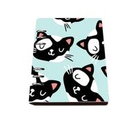 Pink Eared Cats Notebook, Pu Leather A5 Notebooks, Lined Paper Notebook for University 180Pages/90Sheets, Notepad A5 for School, Homework Book Writing, Student Essentials University Journal Diary