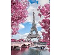 Pink Eiffel Tower - 2000 Piece Paper Jigsaw Puzzle - Fun Family Game Puzzle Puzzle Gift70x100cm