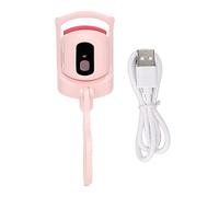 Pink Electric Heating Eyelash Curler 3 Gear Type C LCD Rechargeable Temperature Heated Eyelash Curler
