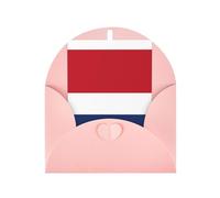 Pink Elegant Greeting Cards with Matching Envelopes - Dutch flag Print Blank Blessed for Birthday, Wedding, Valentine's Day