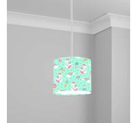 Pink Elephant and Moon Ceiling Lampshade Lightshade for Nursery - 20cm x 18.5cm