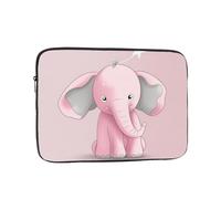 Pink Elephant Laptop Sleeve for Women Men, 13 Inch Waterproof Laptop Bag Lightweight Notebook Computer Cover Bag