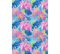 Pink Elephants In The Jungle - "Bye-Bye Boring Notebooks/Journals: Hello, Cute & chic!": 6x9 inches & 200 Pages of Pure Magic