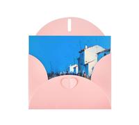 Pink Envelope Greeting Cards With Unique Ember Path Pattern For Write Down Your Blessings For Various Holidays