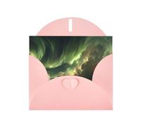 Pink Envelope Greeting Cards With Unique Mystic Flow Pattern For Write Down Your Blessings For Various Holidays