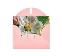 Pink Envelope Greeting Cards With Unique Ornate Petals Pattern For Write Down Your Blessings For Various Holidays