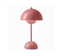 (Pink, EU plug) Flower Bud Led Table Lamp Night Light Mushroom Table Lamps Nordic Bedside Wedding Room Desk Simple Decoration Bedroom Modern