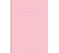 Pink Exercise Book A4 120 Page: 8mm Lined with Margin