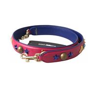 Pink Exotic Leather Studded Shoulder Strap- female- Dolce & Gabbana- Bag Accessories- Red- ONE SIZE- Bags ONE SIZE