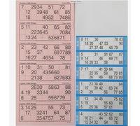 PINK EXTRA LARGE BINGO FLYERS EXTRA LARGE BINGO TICKETS FOR VISUALLY IMPAIRED (600 TICKETS)