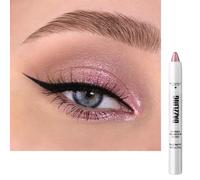 Pink Eye Shadow Stick, Pearlescent Eye Crayon Glitter Eye Pen Pencil, Pearly Sparkle Eyeshadow with Silvery Shimmer, Cream Eyes Makeup Highly Pigmented Eyeliner