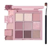 Pink Eyeshadow Palette - Glitter, Shimmer & Matte Eyeshadow - Long-Lasting Wear - Soft, Blendable Texture - Bright Pink Colours - Eye Shadow Pallets for Women - Travel-Friendly