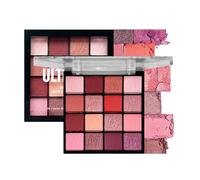 Pink Eyeshadow Palette Make-Up Palettes, Matte Shimmering Red Eye Shadow Pallets for Women, Cool Girl Matte Make Up, Glitter Eyeshadows 16 Colour Waterproof Long Lasting Highly Pigmented