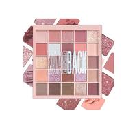 Pink Eyeshadow Palette, Nude Make-Up Palettes Shimmer Glitter Eye Shadow Pallets for Women, Matte Make up Shades Palette Set, 25 Colour Natural Long Lasting Highly Pigmented Brown Eyeshadow