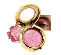 Pink Eyeshadow, Shimmering Pressed Powder Eyeshadows, Long-lasting Eye Shadows Highly Pigmented Single Eye shadow, Warm Pink Eye Make up Gift for Women & Girls