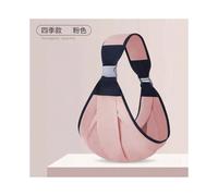 (Pink fabric, 16*42) Free your hands 1-2 years old baby belt coaxing artifact stool strap baby horizontal front holding diagonal holding