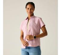Pink female 18 Regatta Women's Anti-insect Travel Light Short Sleeve Shirt Pink, Size: 18