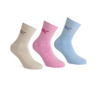 Pink female One Size Regatta Women's 3 Pack Sock Pink