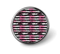 Pink Flag Print Print Enamel Pins for Backpack - Cute Jacket Coat Hat Bags Badge Pins, Funny Unique Novelty Button Pin Women Men Fashion Jewelry Accessories
