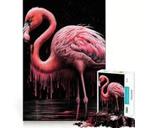 Pink Flamingo 1000 Piece Jigsaw Puzzles for Adults Mind Skill Toy Casual Relax Design Assembly Art Collection Piece (50x75cm)