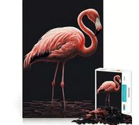 Pink Flamingo 1000 Piece Jigsaw Puzzles for Teenagers Jigsaw Logic Train Toy Stress Relief Smooth Cut Memorable Gift (38x52cm)