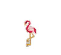 Pink Flamingo Badges Fabric Iron On Patches Transfers Embroidered Applique Cloth Fashion
