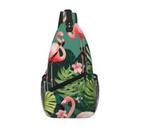 Pink Flamingo Crossbody Sling Bag Crossbody Shoulder Chest Bag Shoulder Strap Waist Fanny Pack Men Women