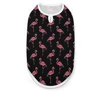 Pink-Flamingo Dog And Cat Clothes Pet Summer Sleeveless T Shirt Basic Vest 2XL