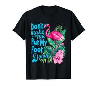 Pink Flamingo Don't Let Me Put My Foot Down Value Graphic T-Shirt, Men, Black, L