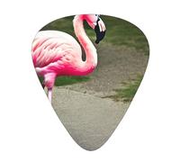 Pink Flamingo Exceptional Guitar Pick â€“ Single-Side Full-Print, Abs Material Plectrum â€“ Diverse Thickness For Varied Music Experience â€“ Ideal For Guitars And Ukuleles,Guitar Pick,