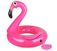 Pink Flamingo Inflatable Pool Lounger for Adults with Drink Holder - Premium PVC Floating Mat for Pool, Beach & Party Decor