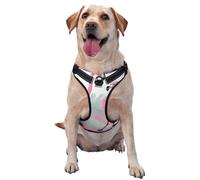 Pink Flamingo Large Printed pet Traction Vest - Ideal for Dog Walking, Hiking, Daily Travel