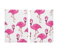 Pink Flamingo Passport Holder Slim PU Leather Passports Wallet Portable Passports Protector Passport Cover