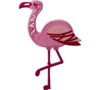 Pink Flamingo Patch Iron Sew On Embroidery Badge Transfer Motif Decal Applique