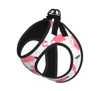 Pink Flamingo Pattern Compact Pet Suspender Vest-The Perfect Small Pet For A Comfortable Walk