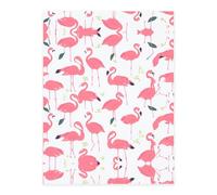 Pink Flamingo Pattern Crystal Sticker, 3D Stereoscopic Effect, Pattern Does Not Fall Off When Exposed to Water