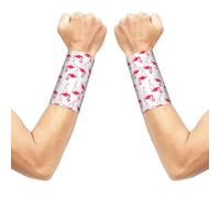 Pink Flamingo Pattern Print Carpal Tunnel Wrist Support Comfortable Wrist Guard Sweat Band