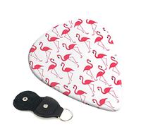 Pink flamingo pattern Printed Guitar pick Guitar Plectrums for Acoustic Guitar Electric Guitar Bass Guitar - Guitar Accessories - 6 Pack 0.71mm