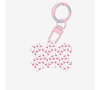 Pink Flamingo Pattern Printing Bone Shape Dog Tags Double Sided Personalized Pet Pendants for Dogs and Cats