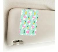 pink flamingo pineapples Car Visor Photo Frame Acrylic