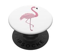 Pink Flamingo Print Cellphone Holder Hand Pop Out Phone Knob PopSockets PopGrip: Swappable Grip for Phones & Tablets
