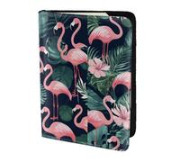 Pink Flamingo Print Passport Holder, Slim Lightweight Travel Document Protector for Men Women Present