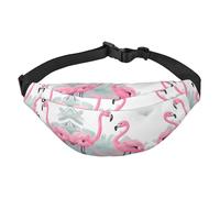 Pink Flamingo Print Sling Bag Fanny Pack, Crossbody Chest Bag with Adjustable Strap for Travel, Daily Casual Use