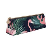 Pink Flamingo Print Students Supplies Higher Capacity Pencil Pouch Pen Case School Travel Office Desk