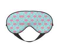 Pink Flamingo Printing Versatile Rest Helper, Soft Sleep Eye Mask Double-Sided for Yoga,Camping,Soft Sleep Eye Mask