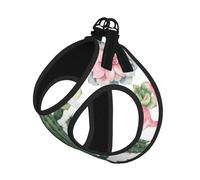 Pink Flamingo Succulent Plants Compact Pet Suspender Vest-The Perfect Small Pet For A Comfortable Walk