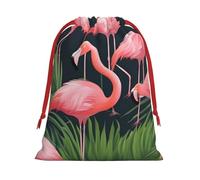 Pink Flamingo Succulent Plants Print Comfortable Gift Lightweight Bag Easy Clean Storage Bags Reusable Multipurpose Use