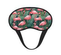 Pink Flamingo Succulent Plants Sleep Mask 100% Light Blocking Eye Mask for Sleeping, Sleep Mask for Unisex for Travel/Nap